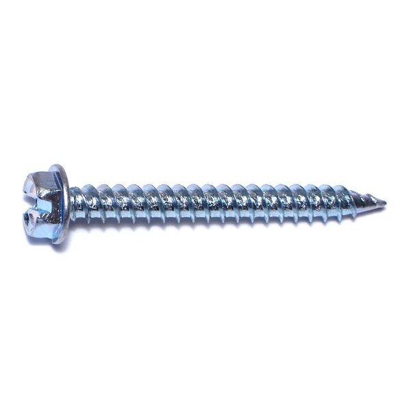 Buildright Sheet Metal Screw, #8 x 1-1/2 in, Zinc Plated Steel Flange Hex Head 250 PK 07695 - main